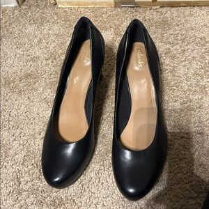 Clarks Platform Heels size 11